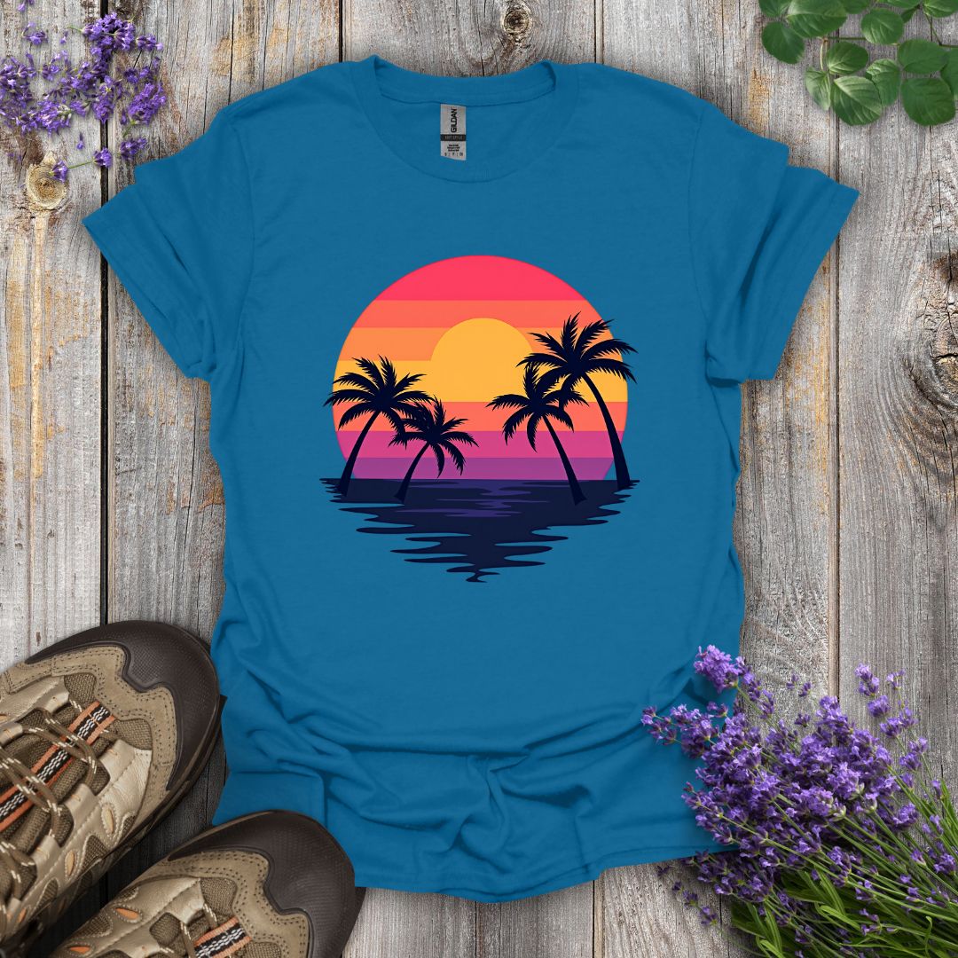 Palm Tree Sunrise T-Shirt