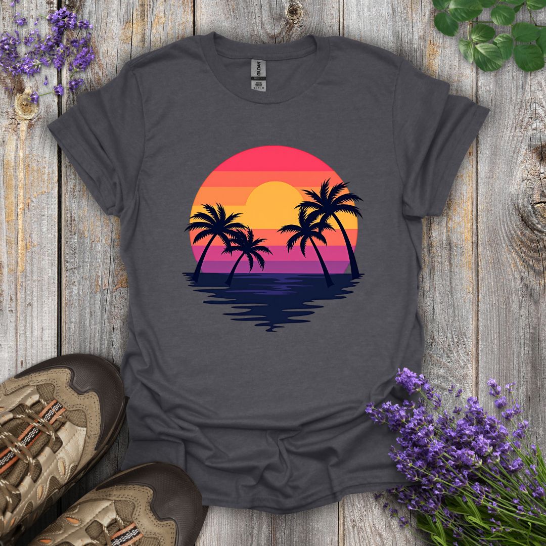 Palm Tree Sunrise T-Shirt
