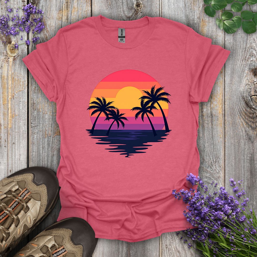 Palm Tree Sunrise T-Shirt