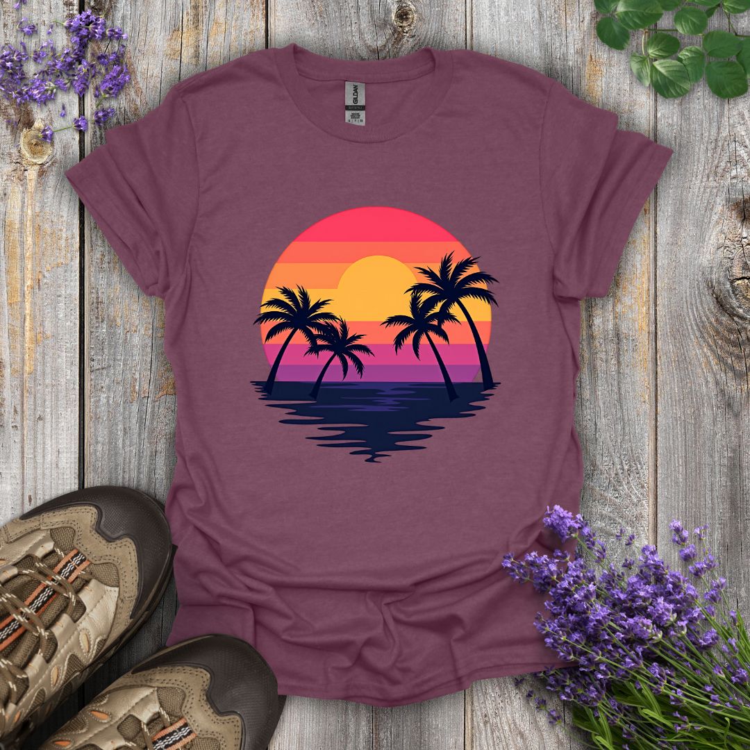Palm Tree Sunrise T-Shirt
