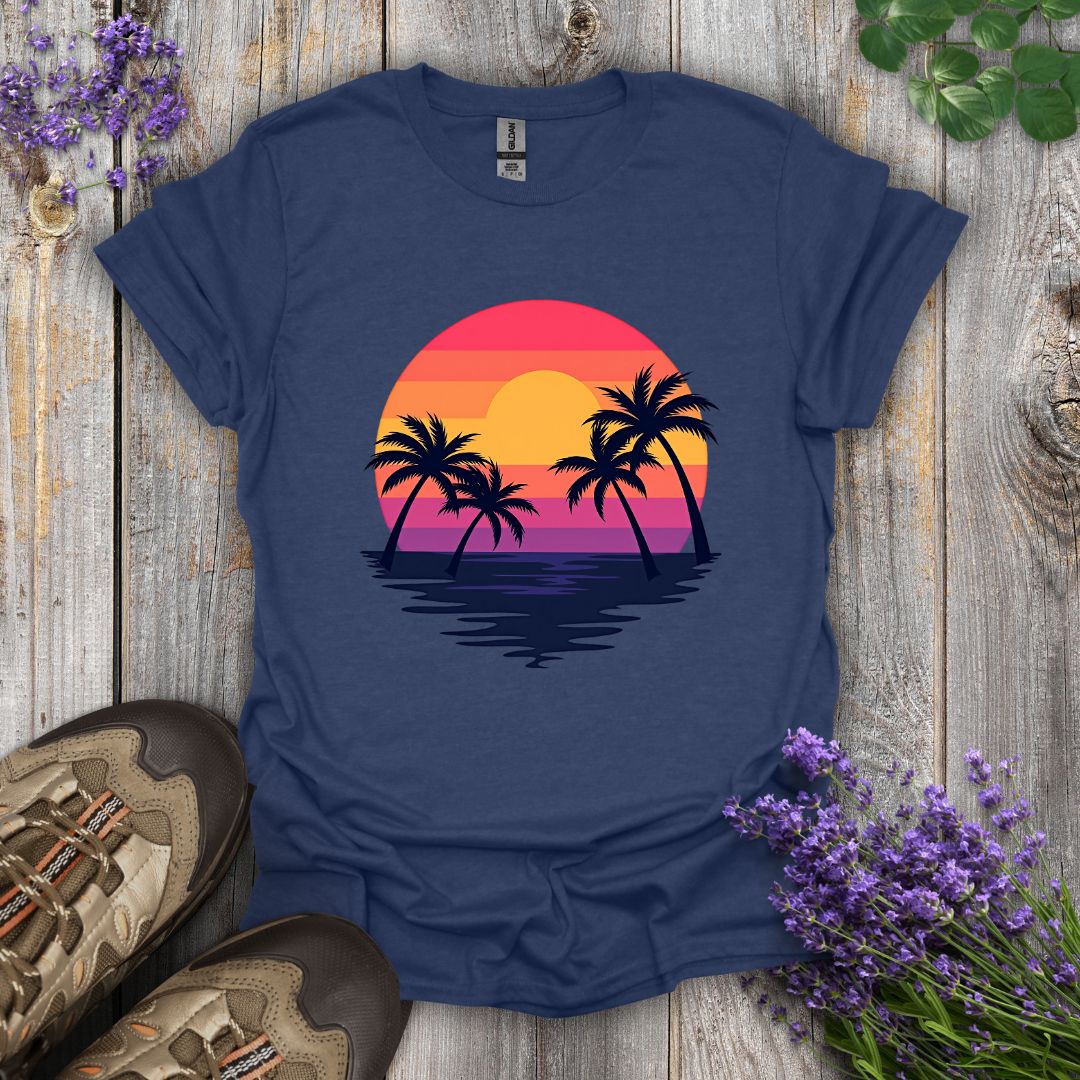 Palm Tree Sunrise T-Shirt