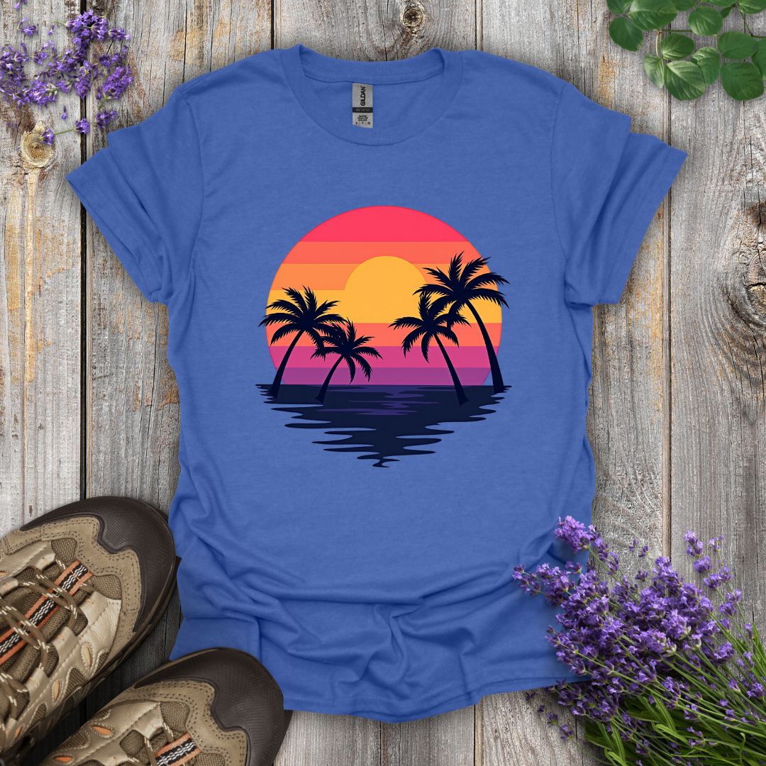 Palm Tree Sunrise T-Shirt