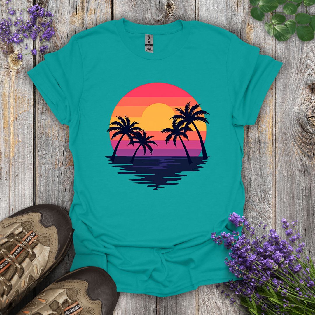 Palm Tree Sunrise T-Shirt