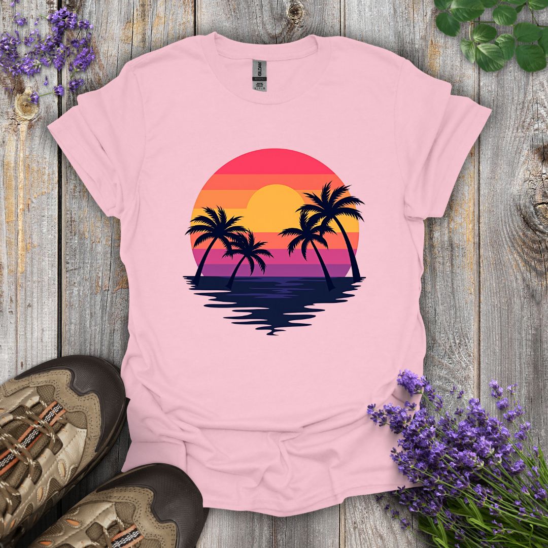 Palm Tree Sunrise T-Shirt