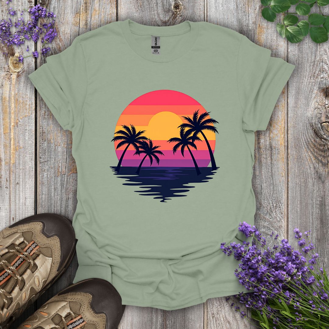 Palm Tree Sunrise T-Shirt