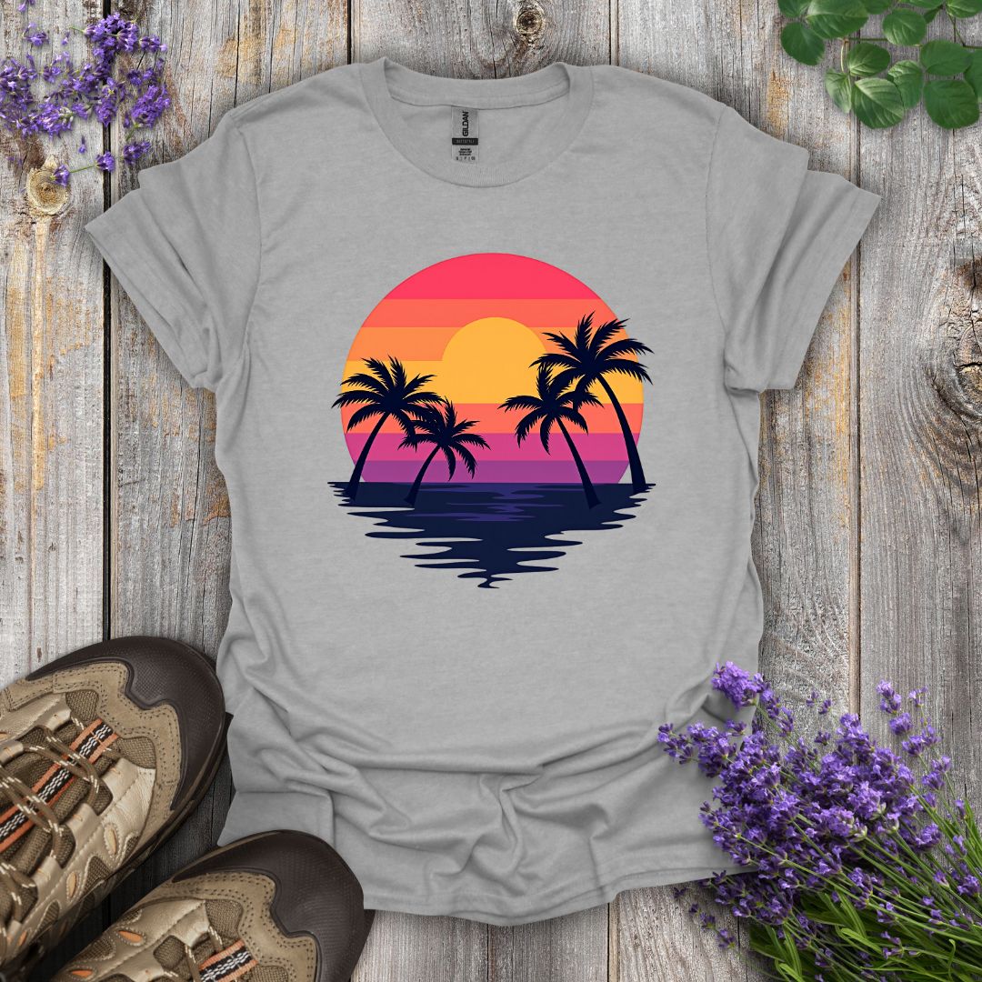Palm Tree Sunrise T-Shirt