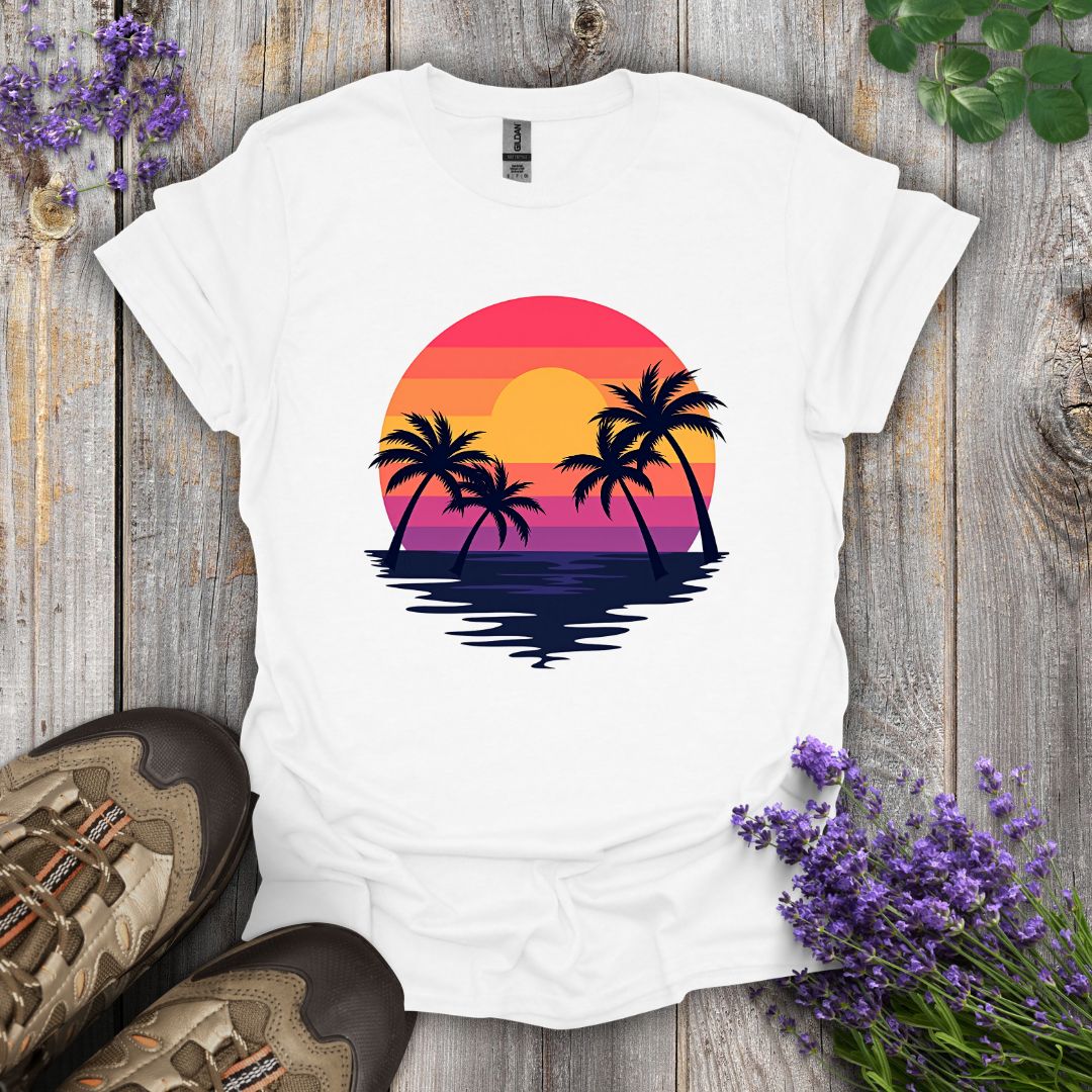 Palm Tree Sunrise T-Shirt