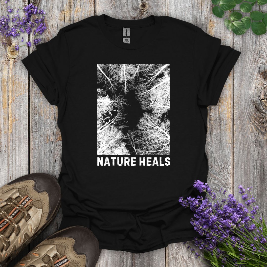Nature Heals (B&W) T-Shirt