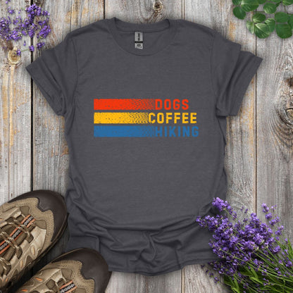 Dogs Coffee Hiking T-Shirt