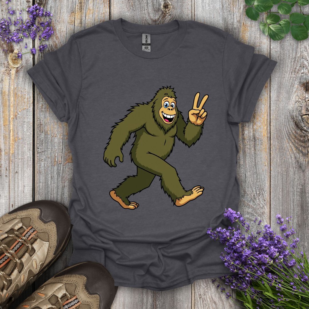 Bigfoot Peace Out T-Shirt