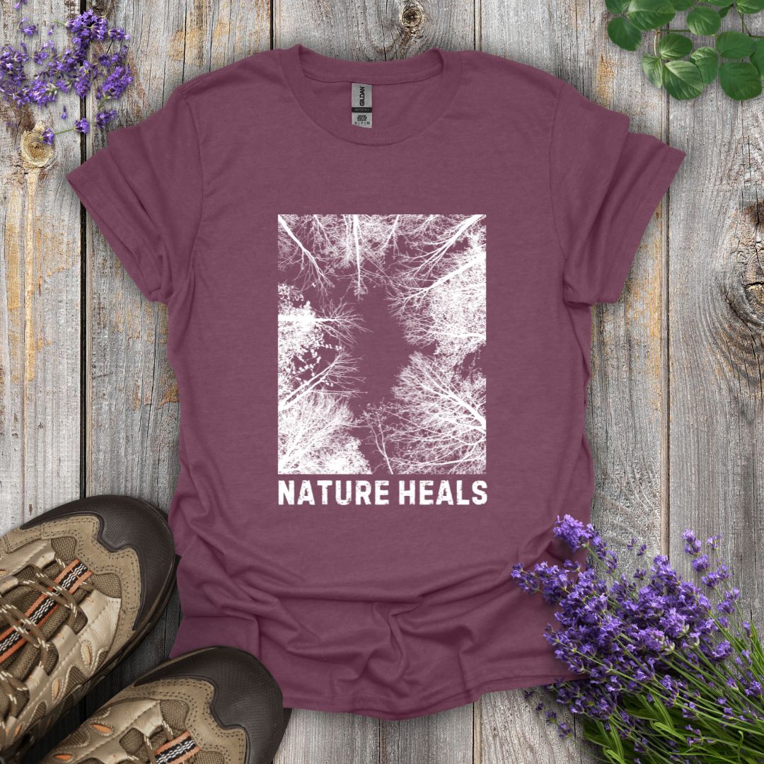 Nature Heals (B&W) T-Shirt