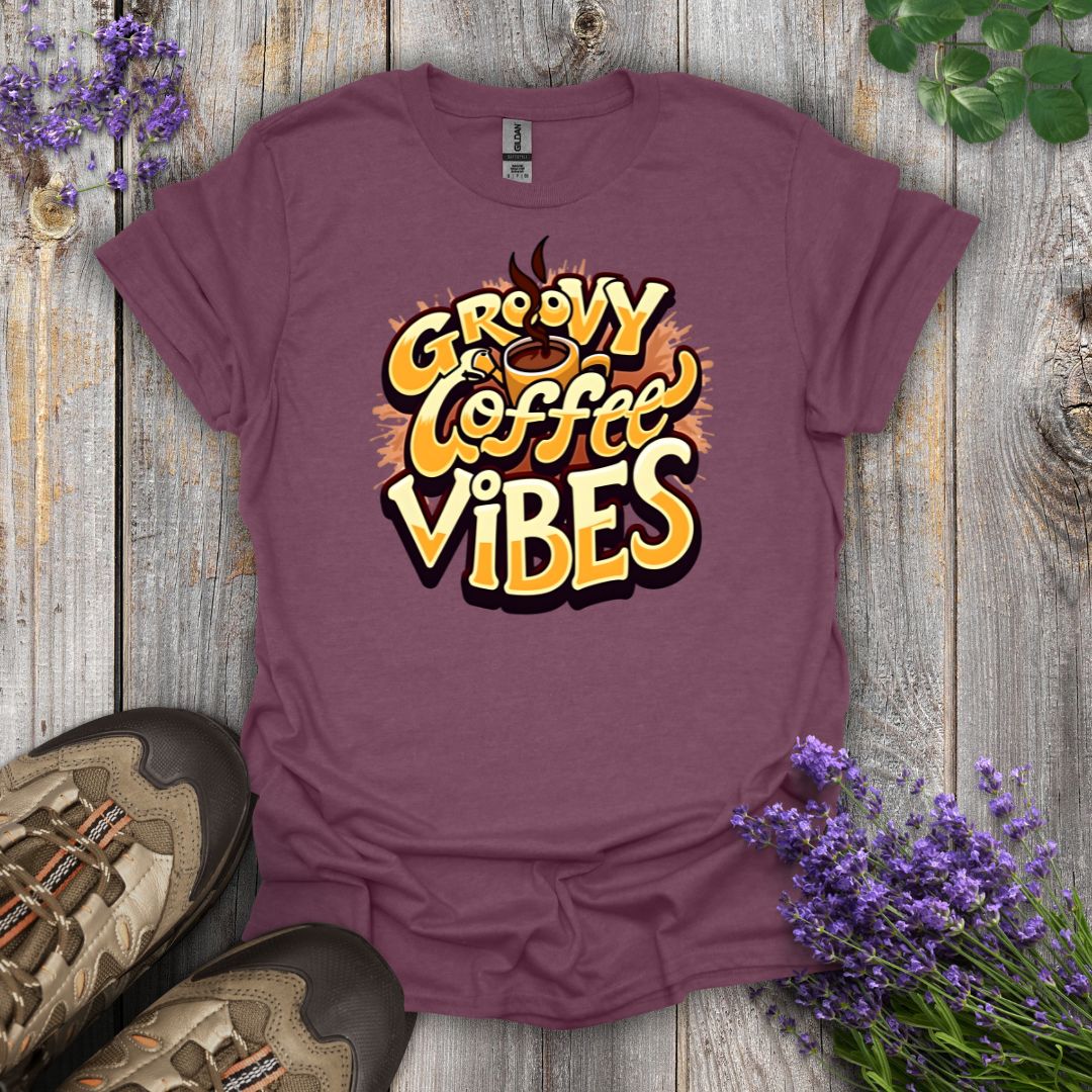 Groovy Coffee Vibes T-Shirt