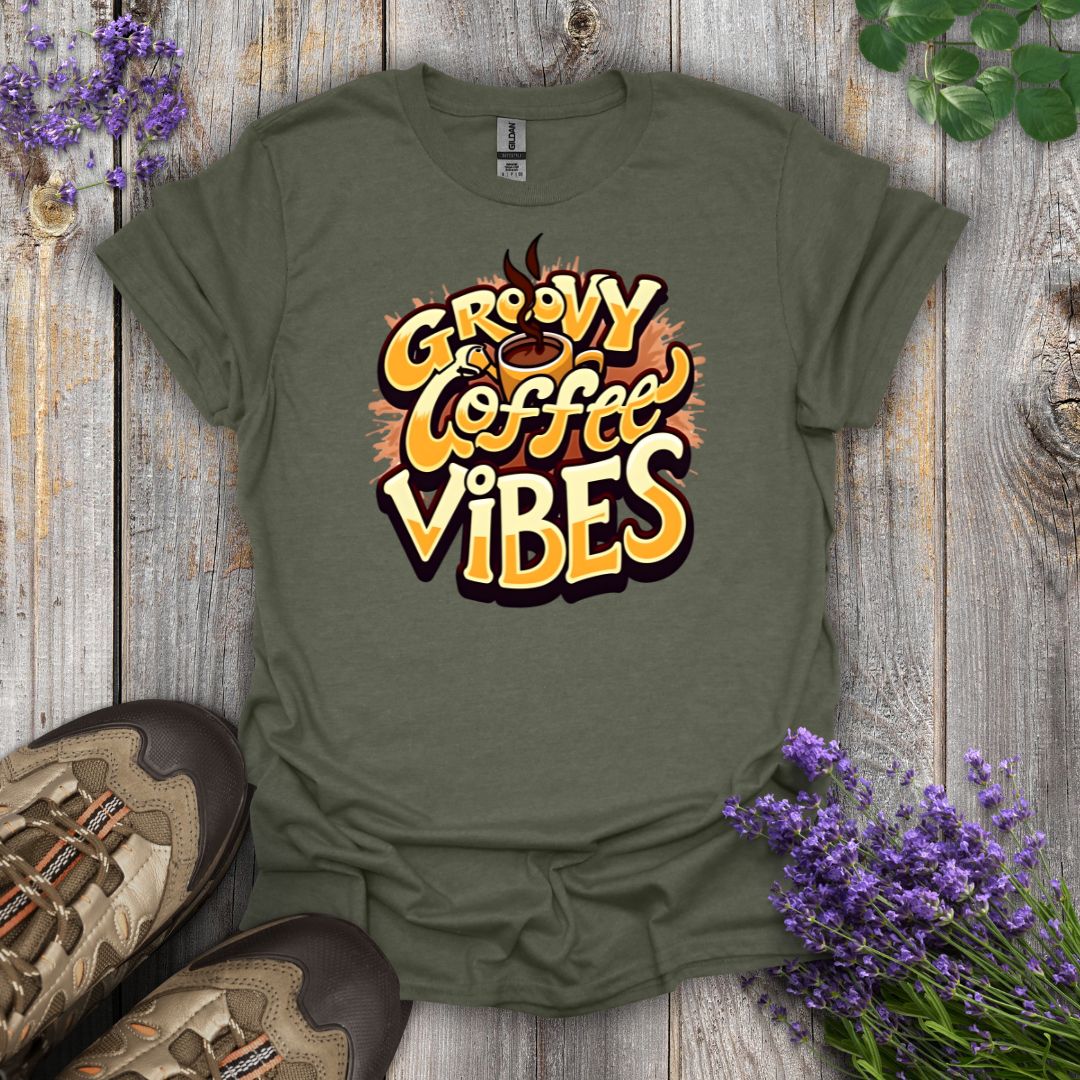 Groovy Coffee Vibes T-Shirt