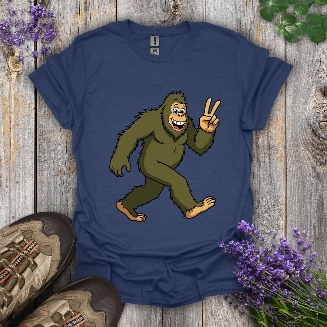 Bigfoot Peace Out T-Shirt