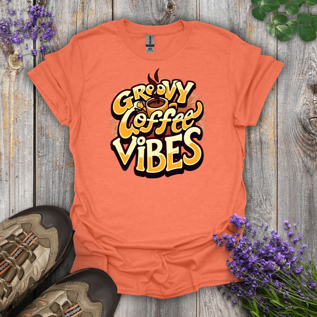 Groovy Coffee Vibes T-Shirt