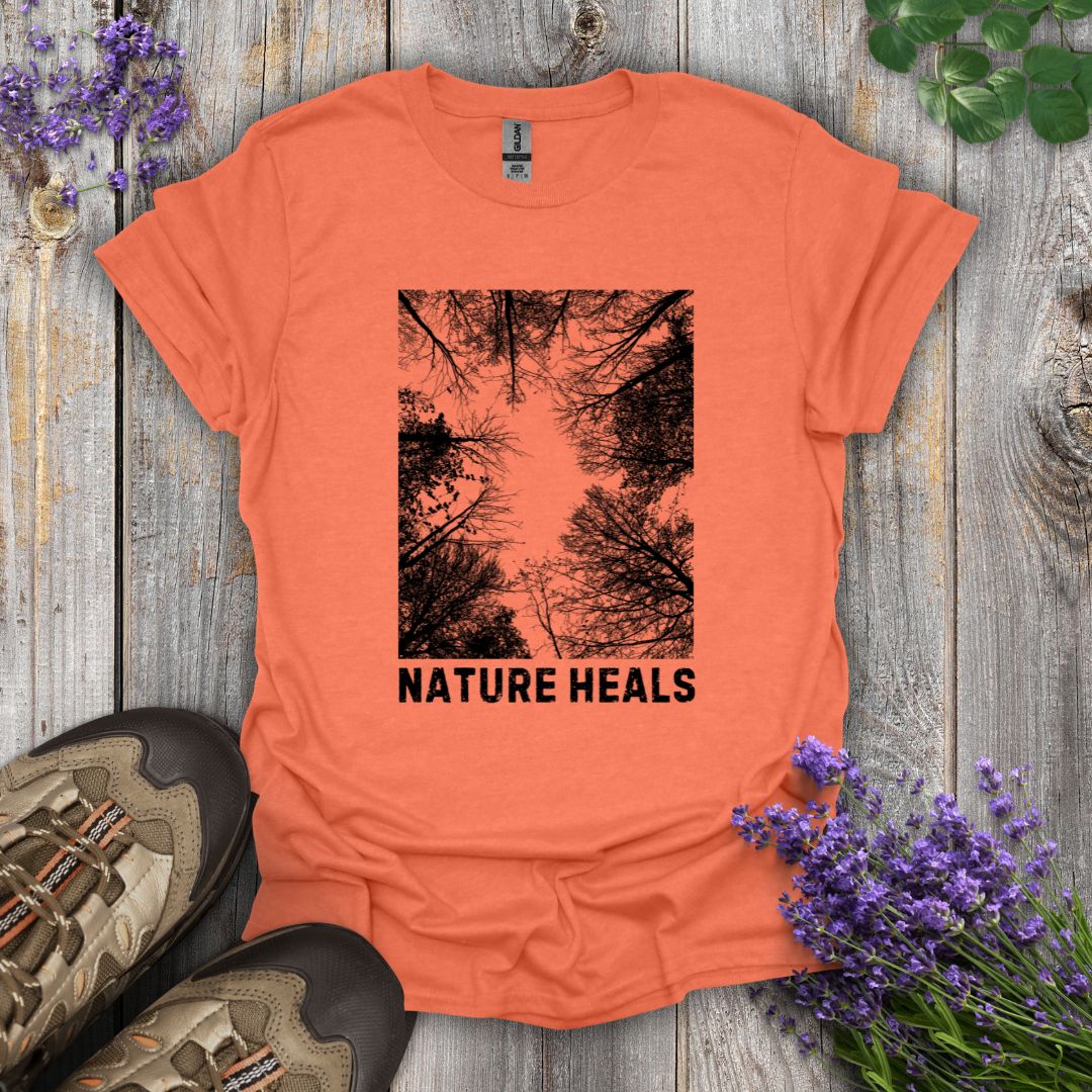Nature Heals (B&W) T-Shirt