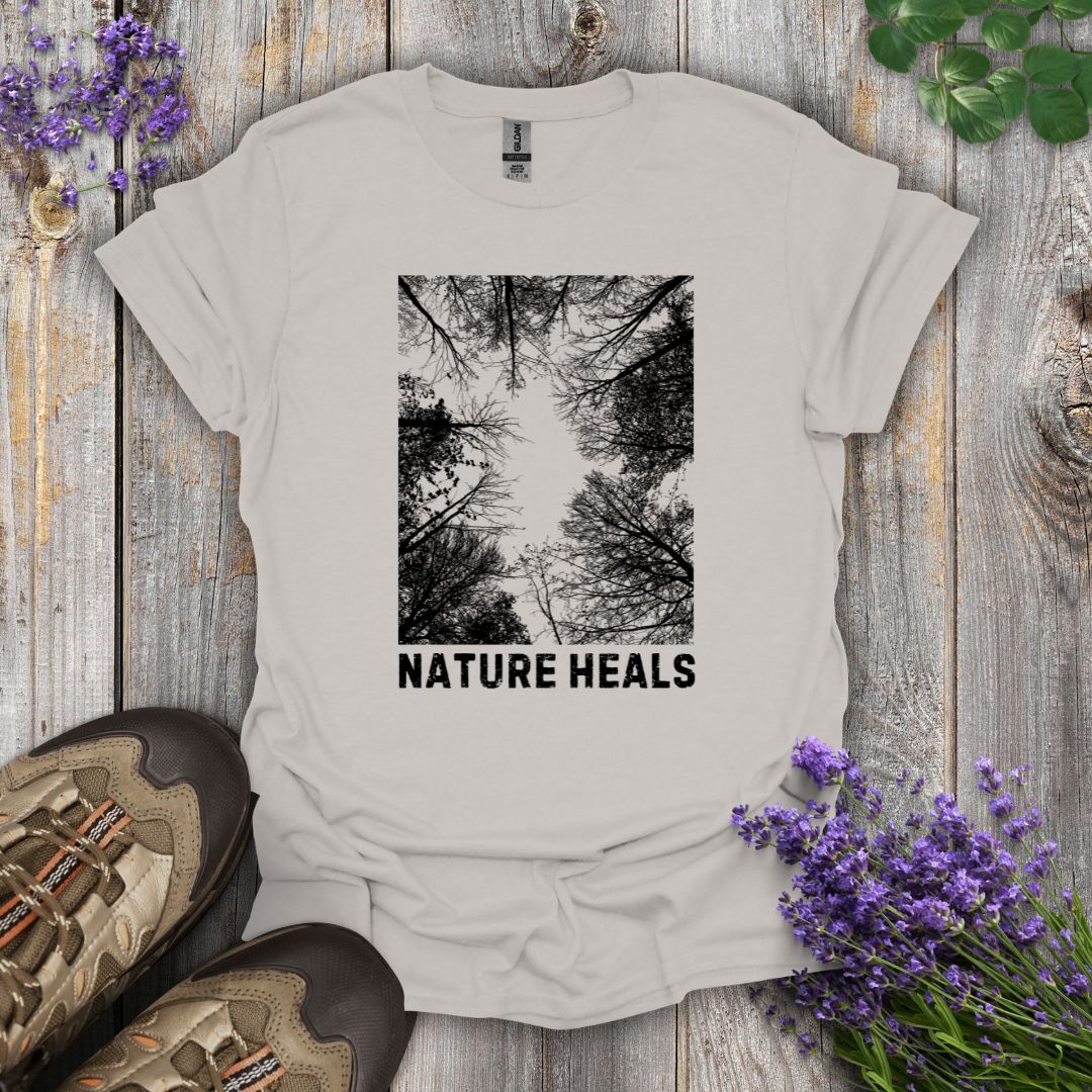 Nature Heals (B&W) T-Shirt