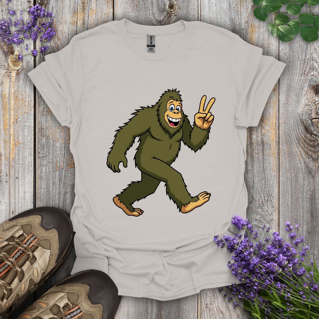 Bigfoot Peace Out T-Shirt