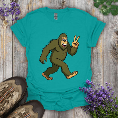 Bigfoot Peace Out T-Shirt