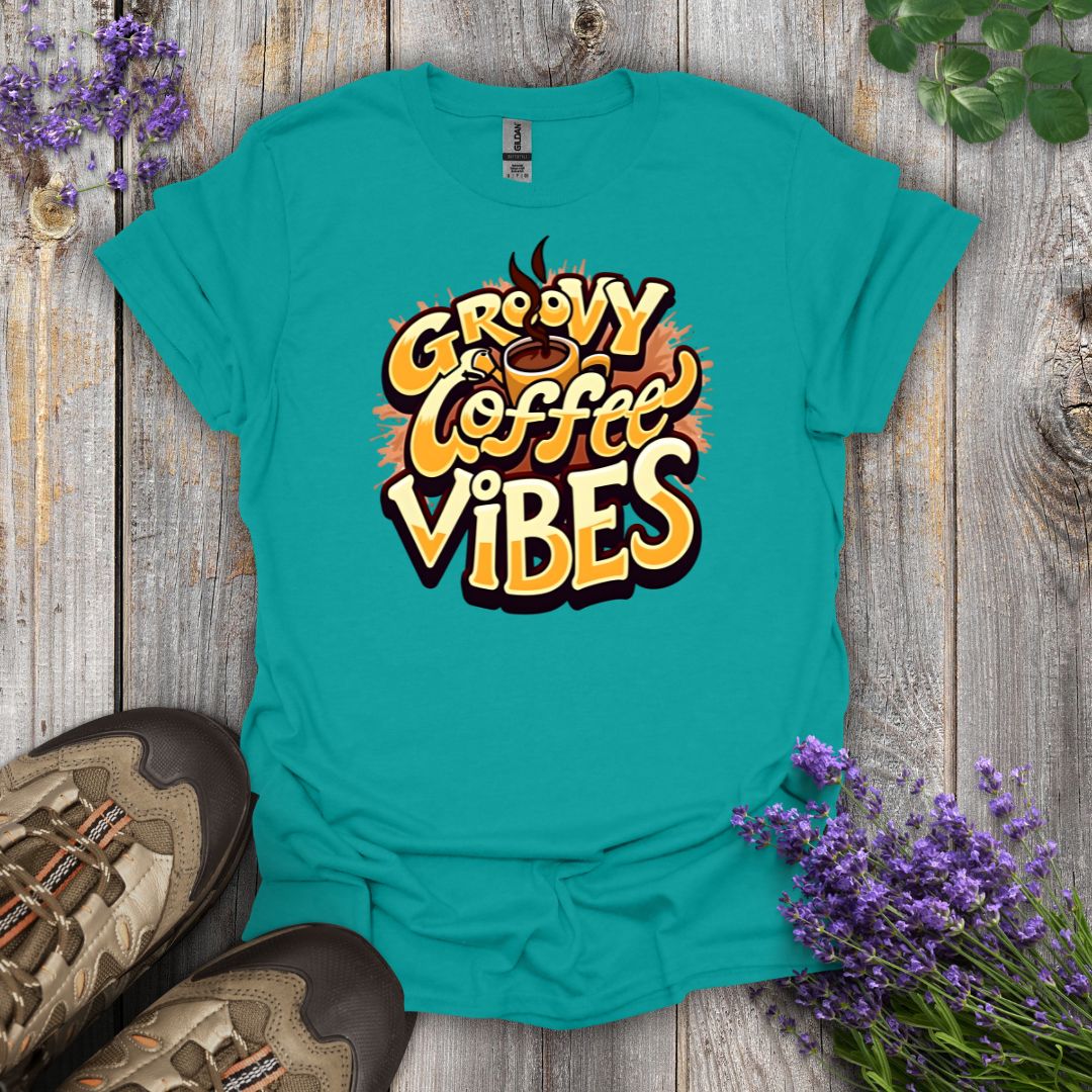 Groovy Coffee Vibes T-Shirt