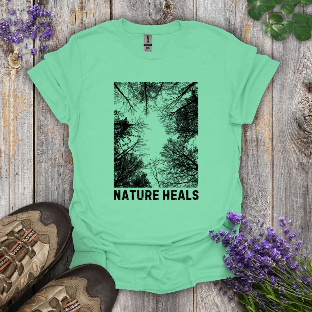 Nature Heals (B&W) T-Shirt
