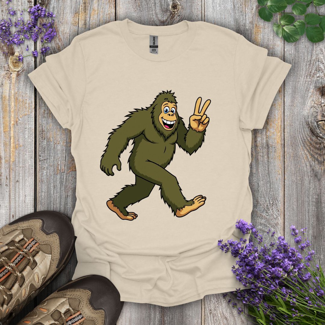 Bigfoot Peace Out T-Shirt