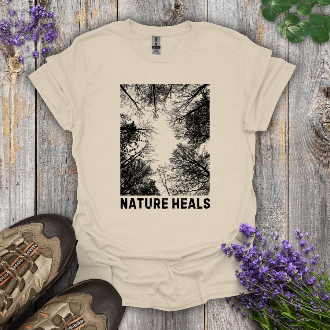 Nature Heals (B&W) T-Shirt