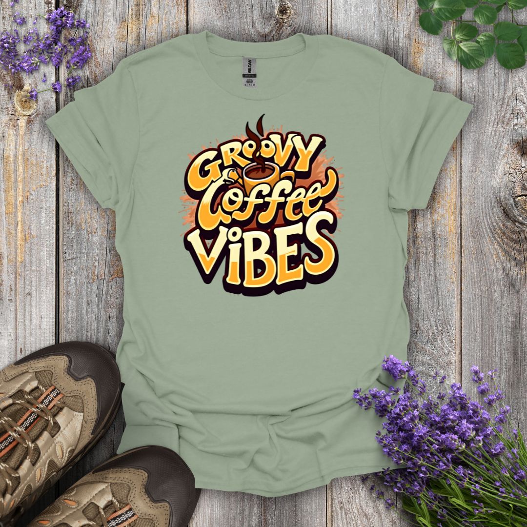 Groovy Coffee Vibes T-Shirt