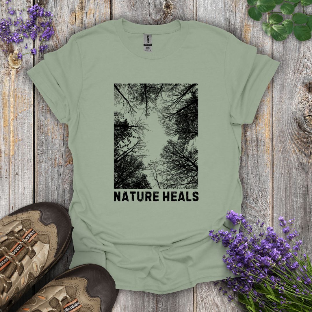 Nature Heals (B&W) T-Shirt