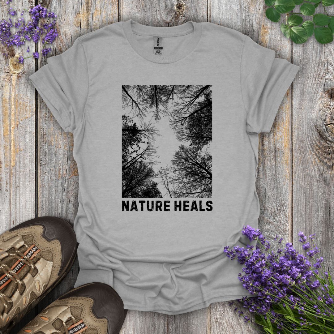 Nature Heals (B&W) T-Shirt
