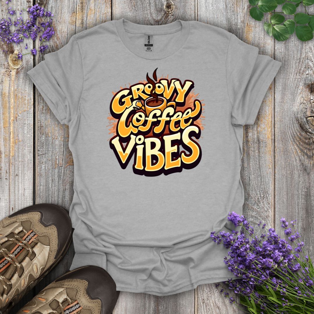Groovy Coffee Vibes T-Shirt