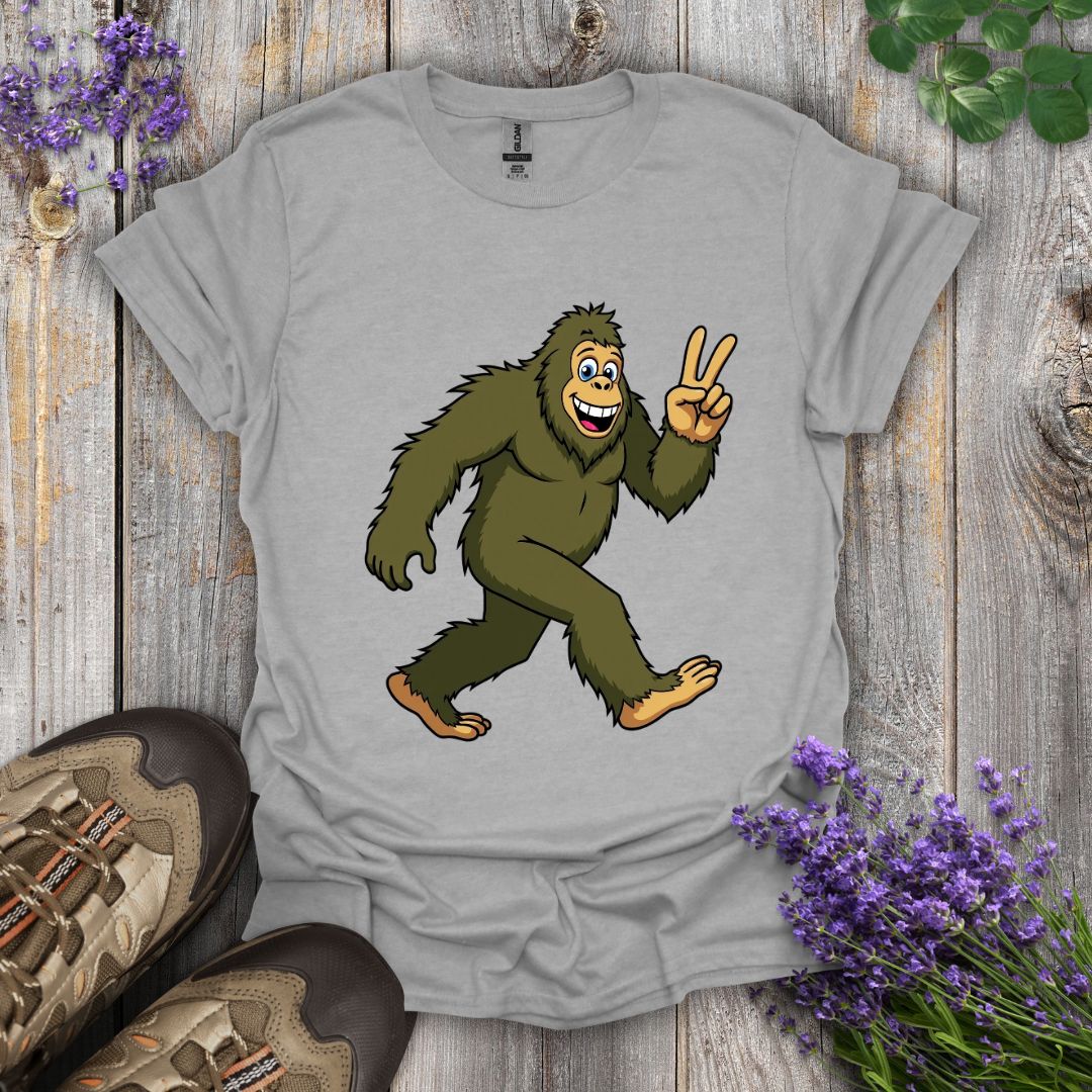 Bigfoot Peace Out T-Shirt
