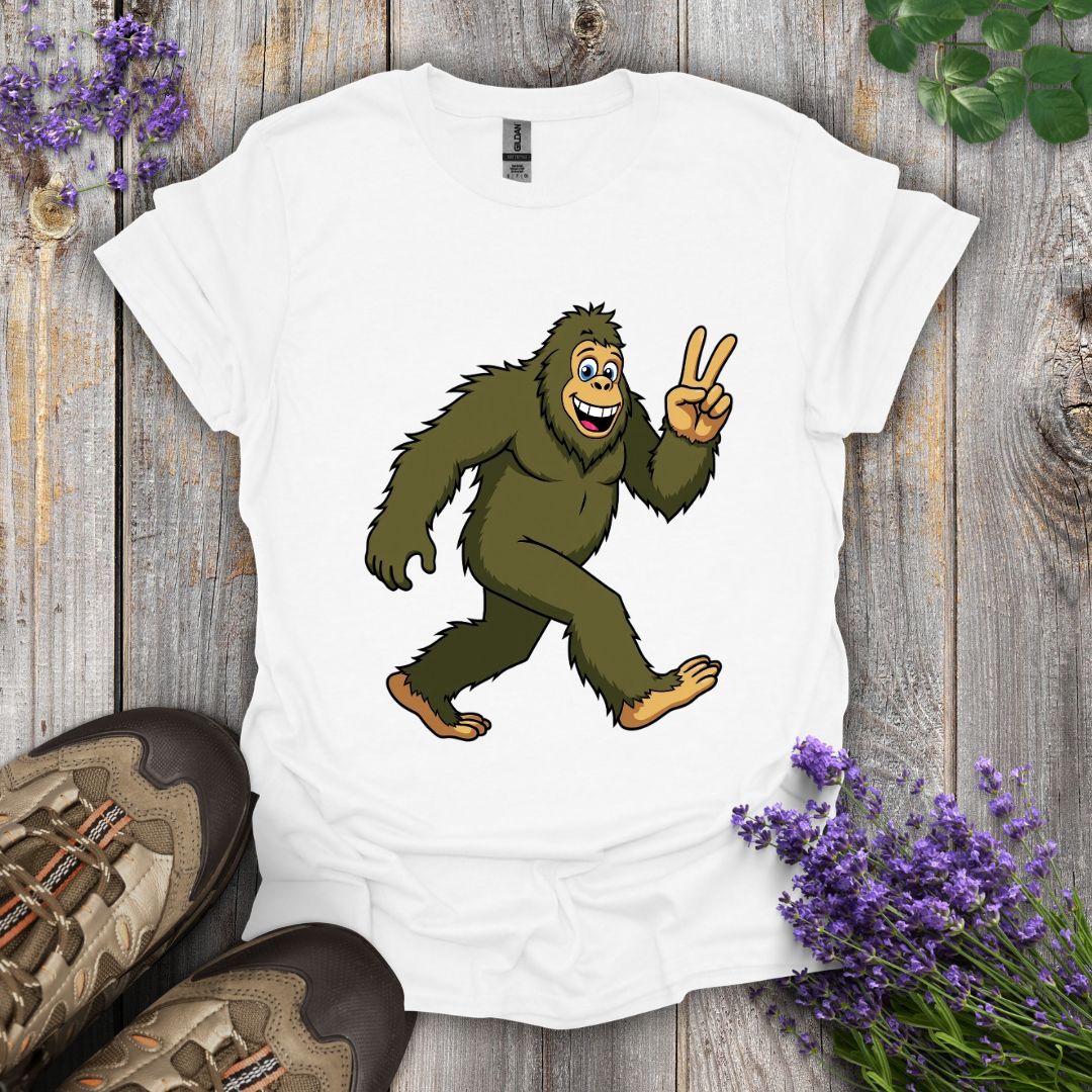 Bigfoot Peace Out T-Shirt
